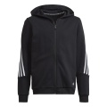 adidas Hooded Jacket Future Icons 3-Stripes black Boys